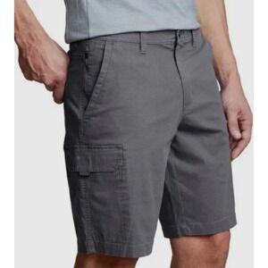 Copper & Oak Men's Cargo Shorts Flex Waist Stretch Cotton Casual Gray Siz 42 NWT
